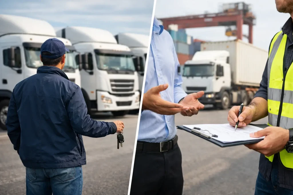 Flota propia o subcontratación: qué conviene