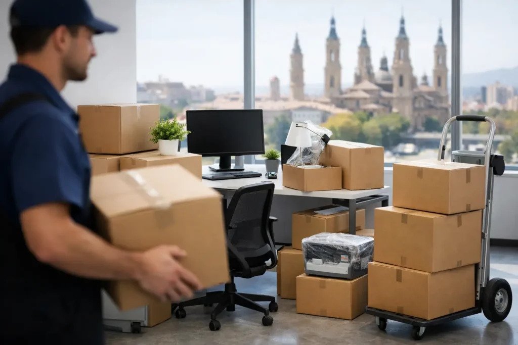Mudanzas de oficinas Zaragoza sin parar tu empresa