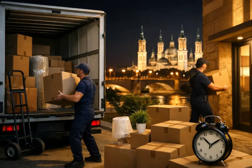 Servicio de mudanza 24 horas en Zaragoza
