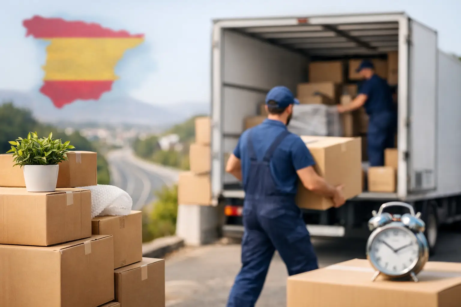 Cuánto tarda una mudanza nacional en España
